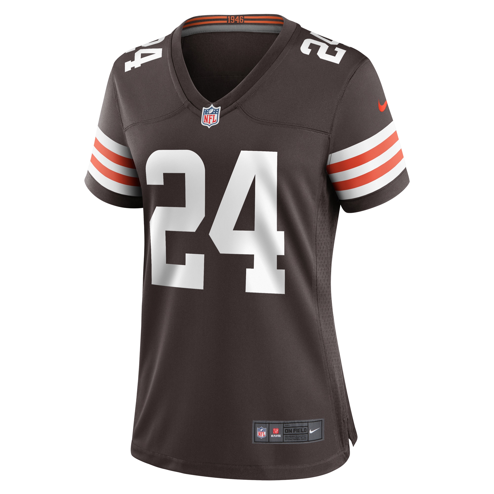 Cleveland Browns Nick Chubb Brown Team Game NFL Jersey Women's