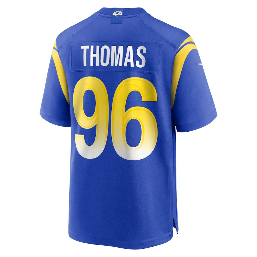 Keir Thomas 96 Los Angeles Rams Game Player Royal NFL Jersey Men's