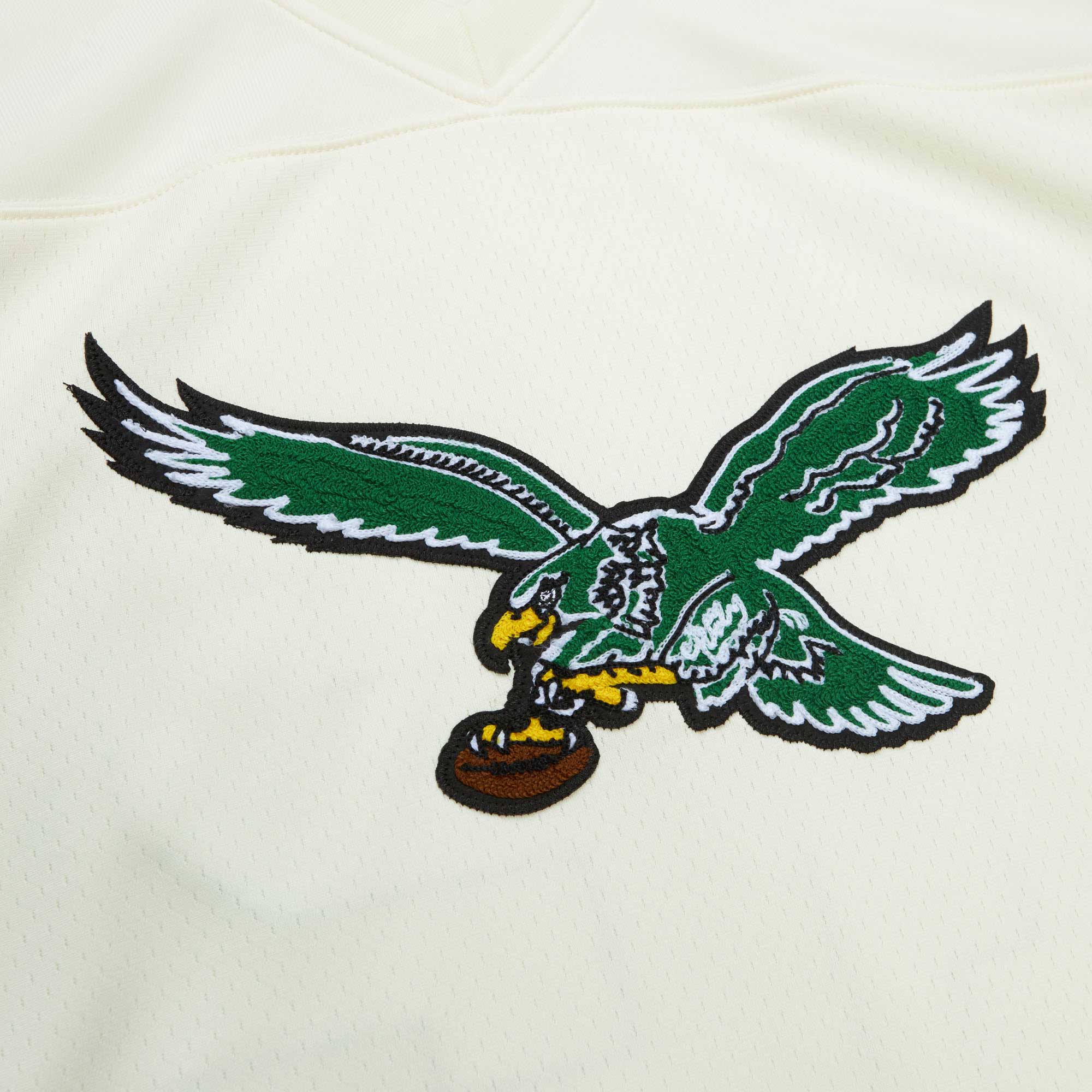 Philadelphia Eagles Randall Cunningham Mitchell Ness Cream Chainstitch Legacy NFL Jersey Men's
