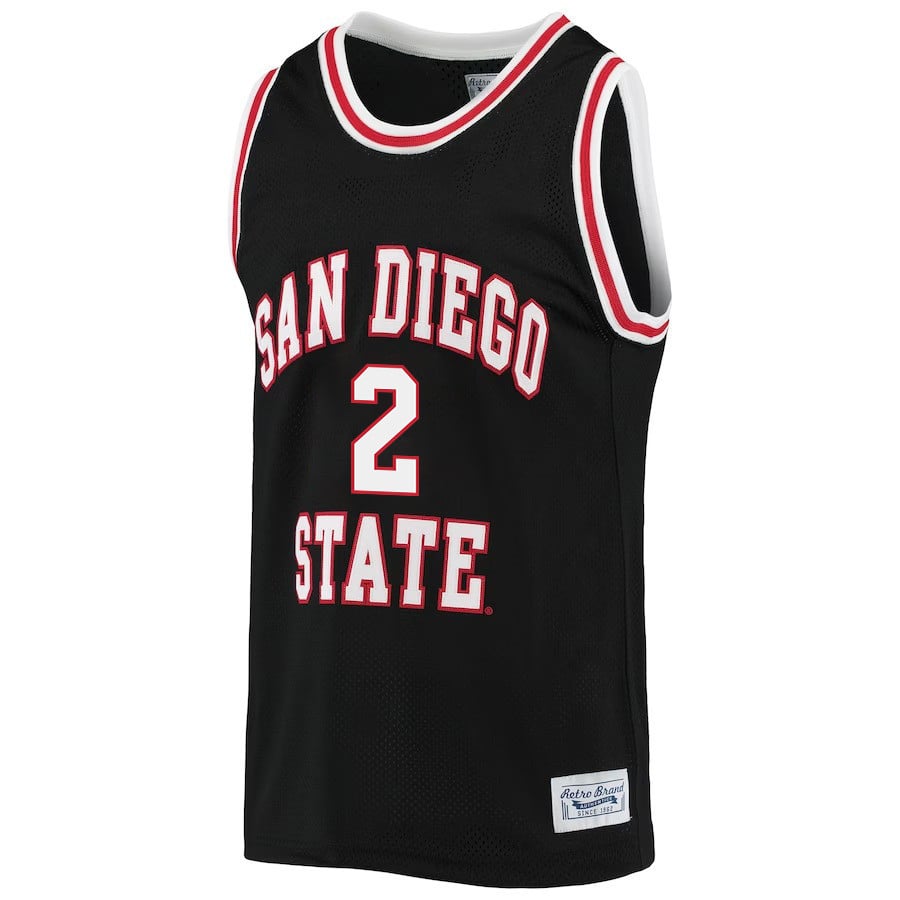 Adam Seiko 2 San Diego State Aztecs 2023- Black NCAA Jersey Men's
