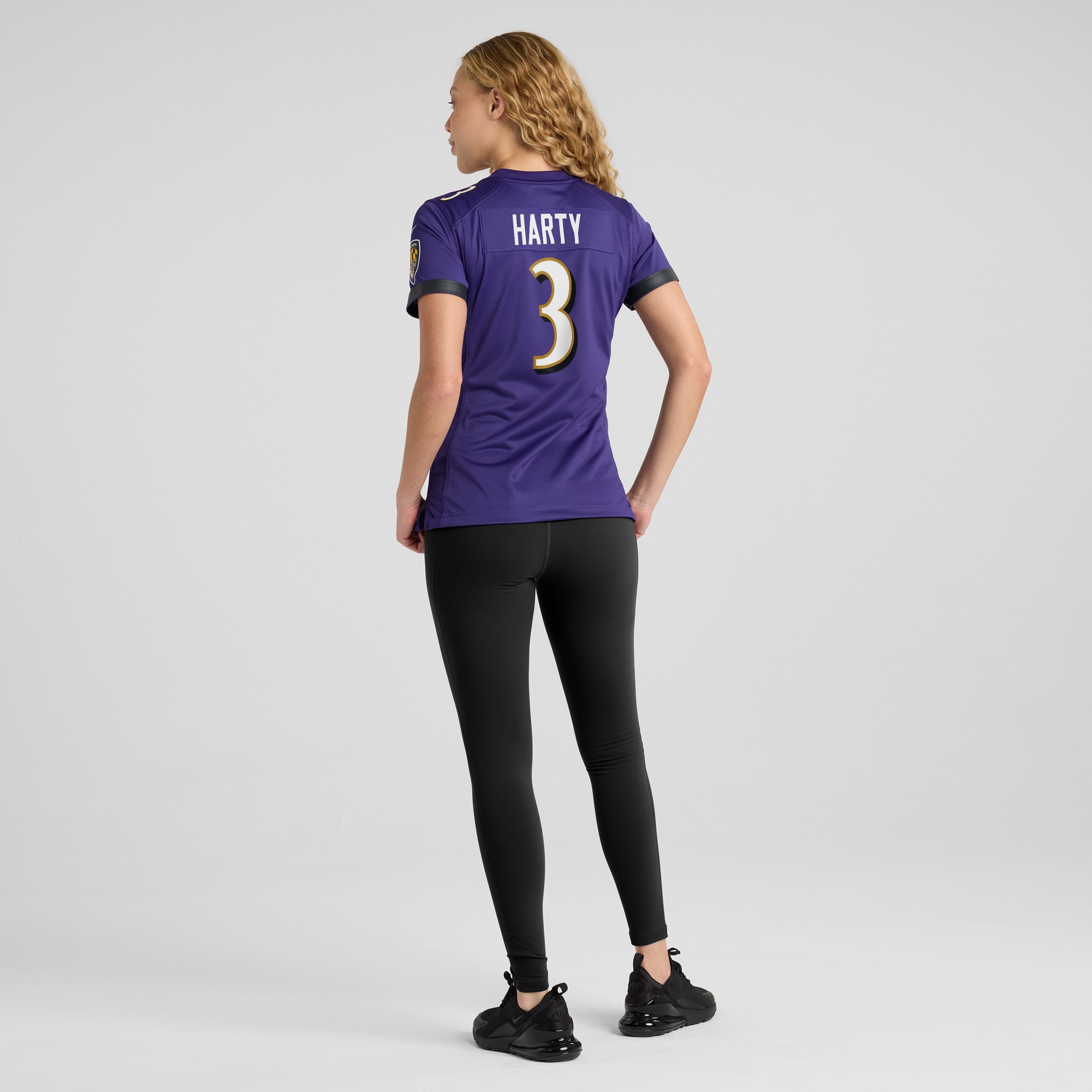 Baltimore Ravens Deonte Harty Purple Game NFL Jersey Women's