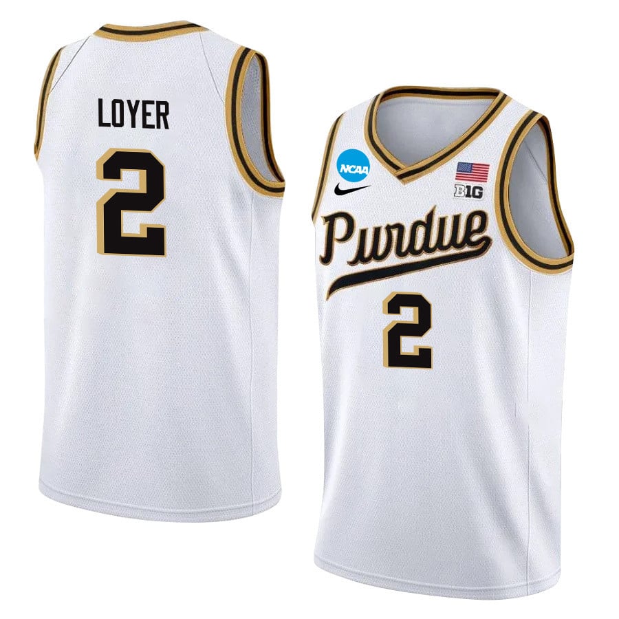 Fletcher Loyer 2 Purdue Boilermakers 2024 White Unisex NCAA Jersey Unisex