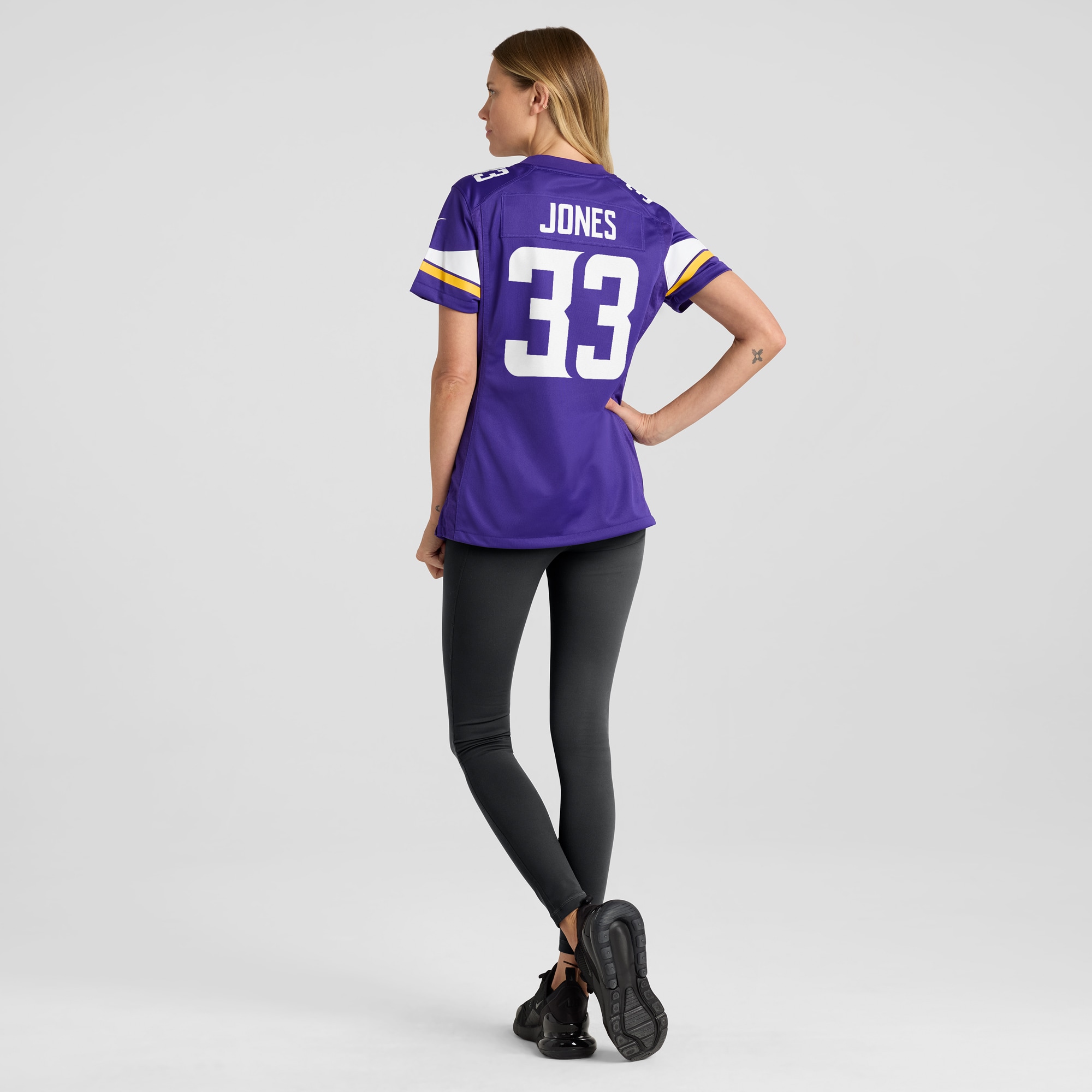 Minnesota Vikings Aaron Jones Purple Game Player NFL Jersey Women's