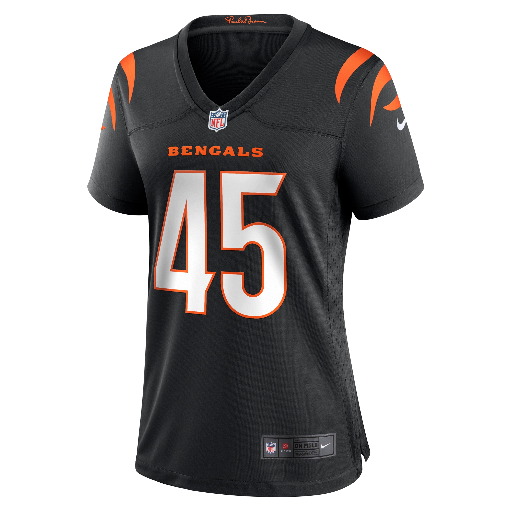 Cincinnati Bengals Maema Njongmeta Black Game NFL Jersey Women's