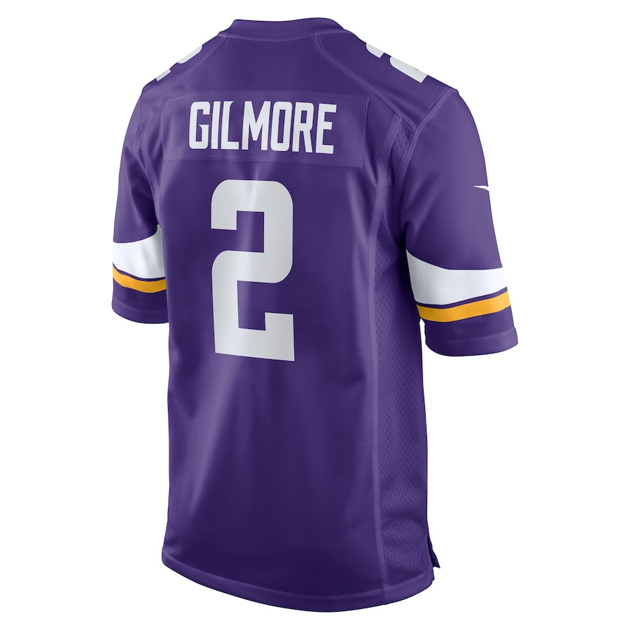 Stephon Gilmore 2 Minnesota Vikings Game Purple NFL Jersey Men's
