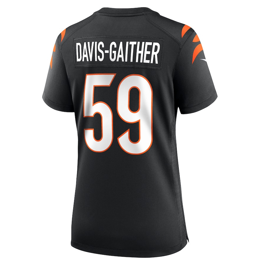 Akeem Davis-Gaither 59 Cincinnati Bengals Game Black NFL Jersey Women's