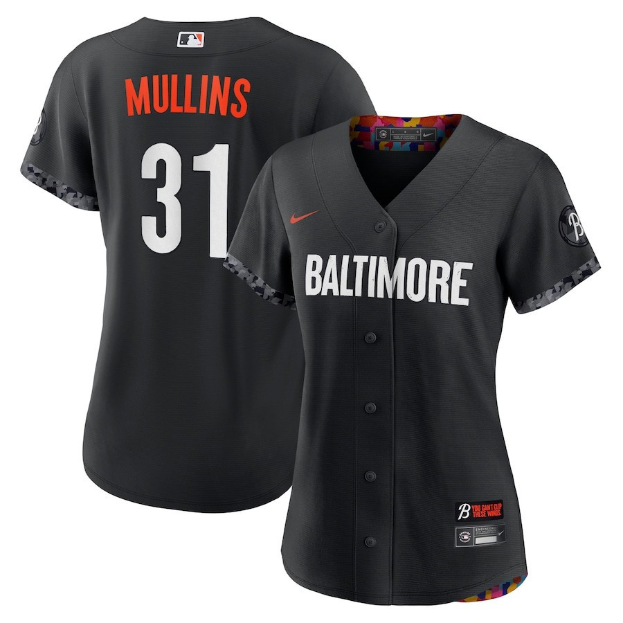 Cedric Mullins 31 Baltimore Orioles 2023 City Connect Player Black MLB Jersey Women's