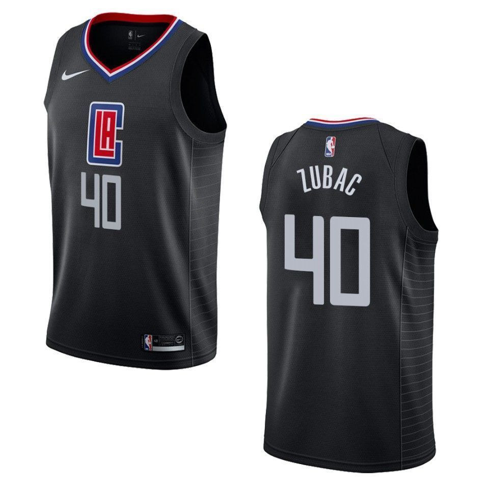 Los Angeles Clippers 40 Ivica Zubac Statement Swingman Black NBA Jersey Men's