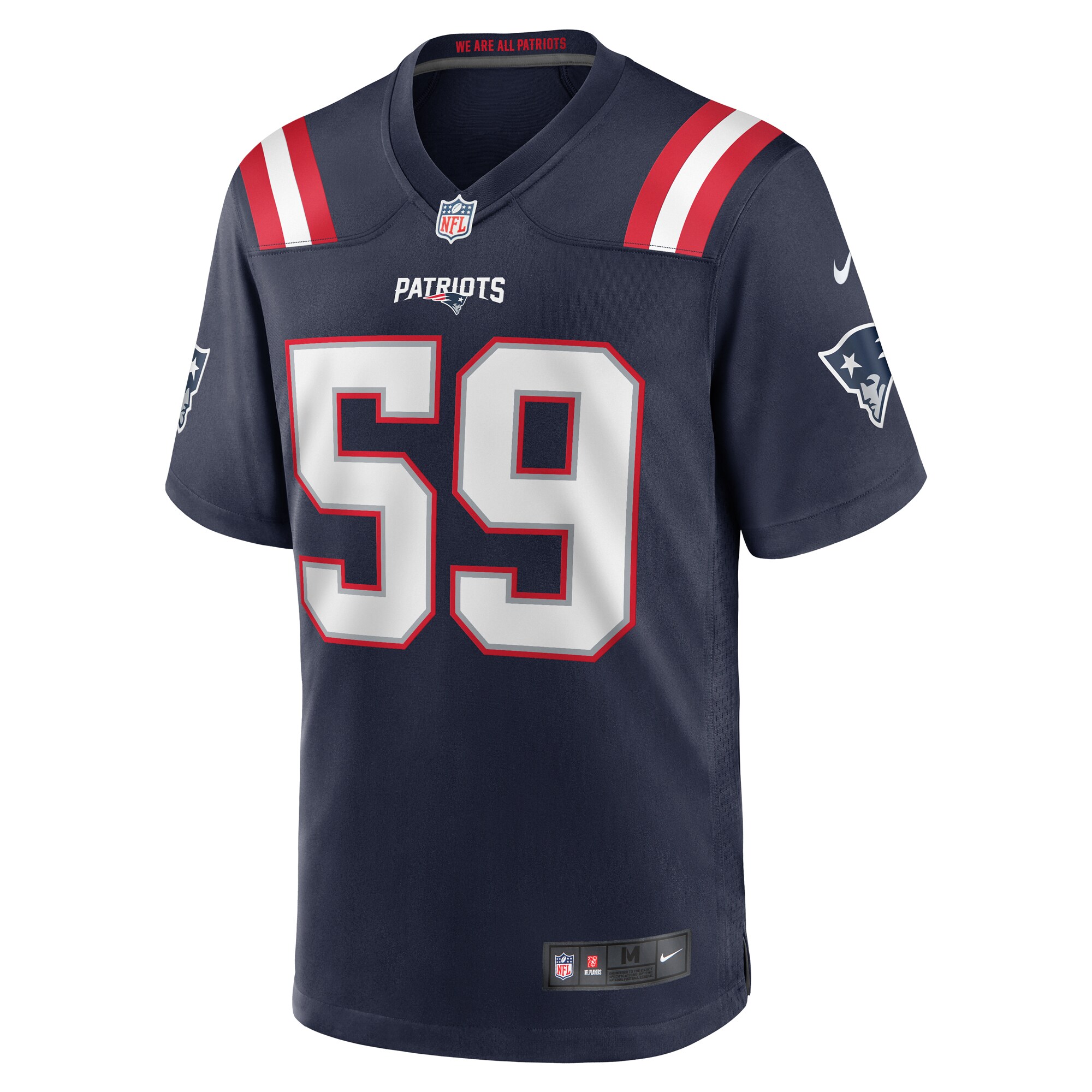 New England Patriots Vederian Lowe Navy Team Game NFL Jersey Men's