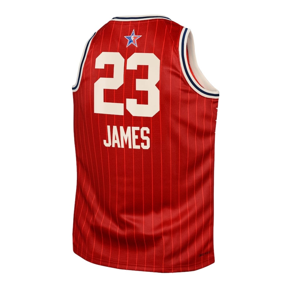 LeBron James 23 2024 All Star Game Swingma Crimson NBA Jersey Youth