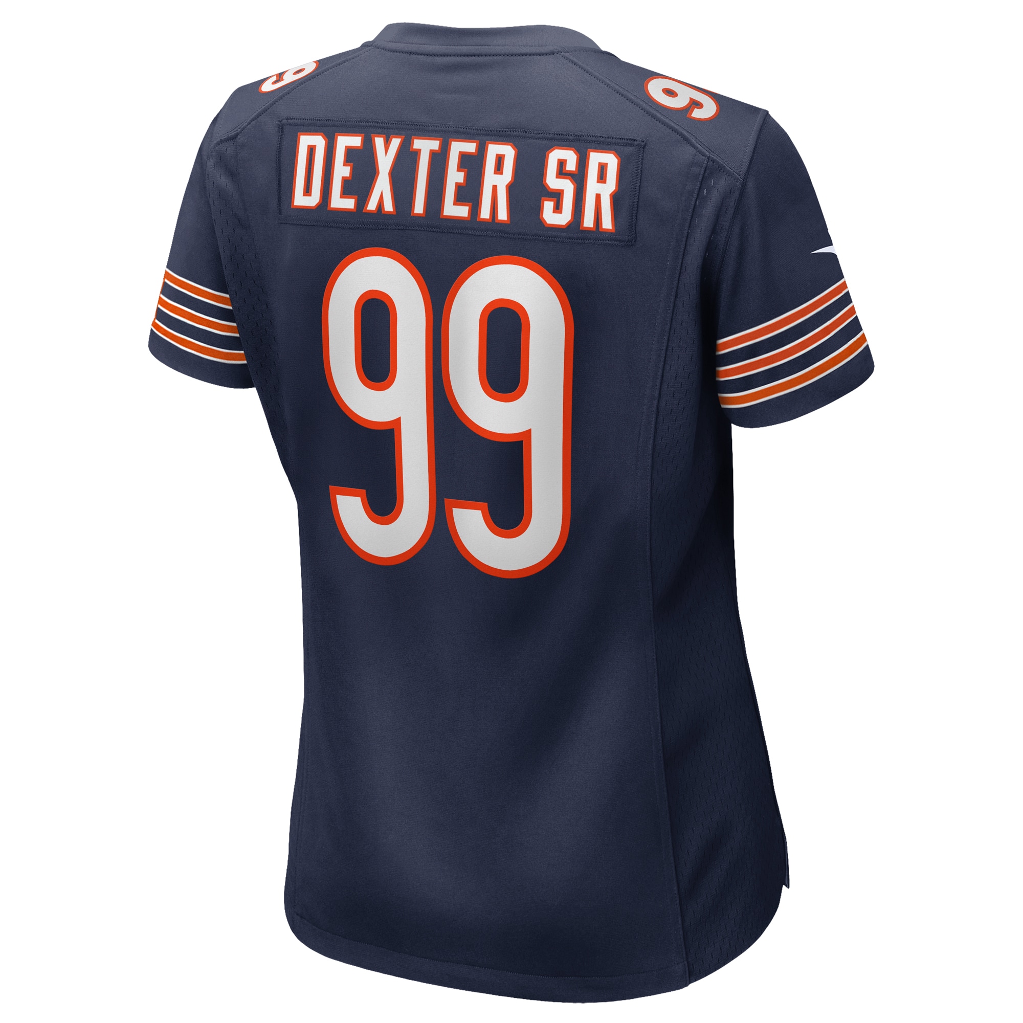 Chicago Bears Gervon Dexter Sr. Navy Game NFL Jersey Women's