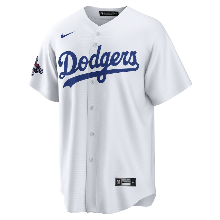 Los Angeles Dodgers 2024 World Series Champions Home Custom White MLB Jersey Men's