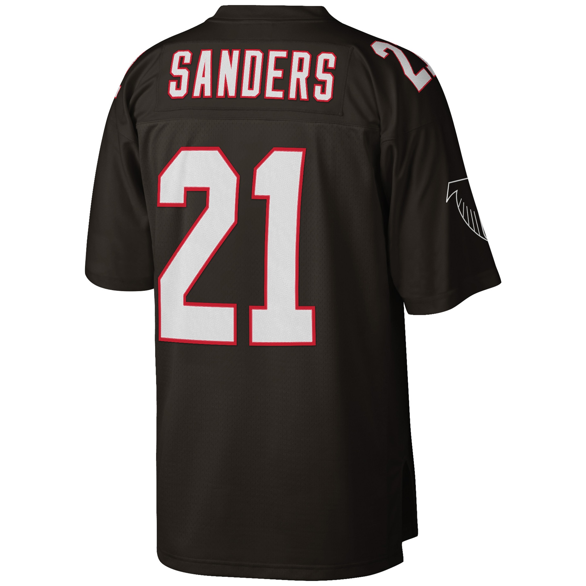 Atlanta Falcons Deion Sanders Mitchell Ness Black Big Tall 1992 Retired Player NFL Jersey Men's