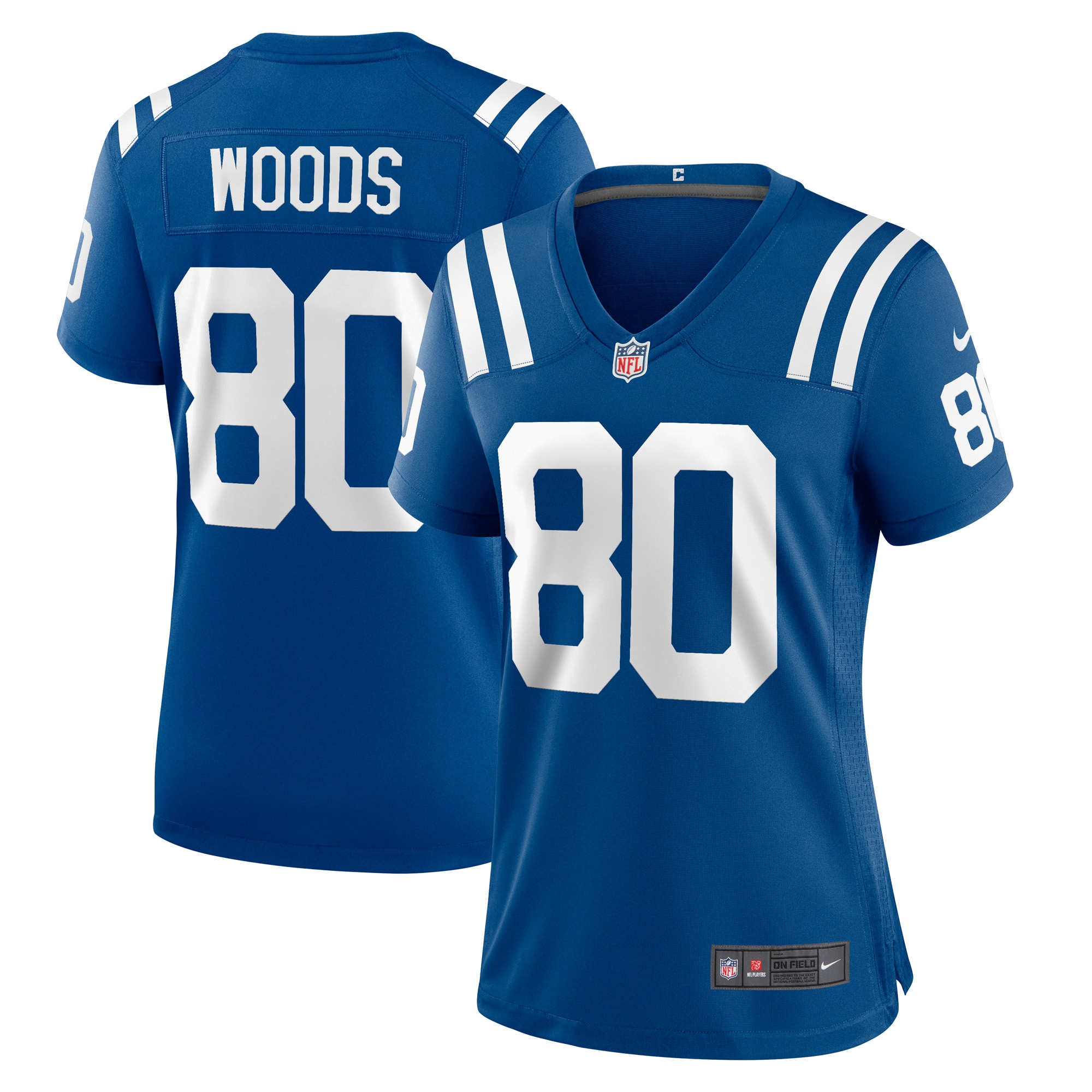 Indianapolis Colts Jelani Woods Royal Player Game NFL Jersey Women's