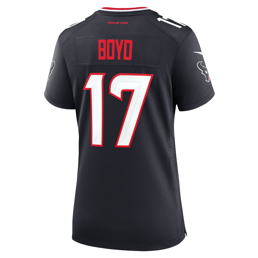 Kris Boyd 17 Houston Texans Team Game Navy NFL Jersey Women's
