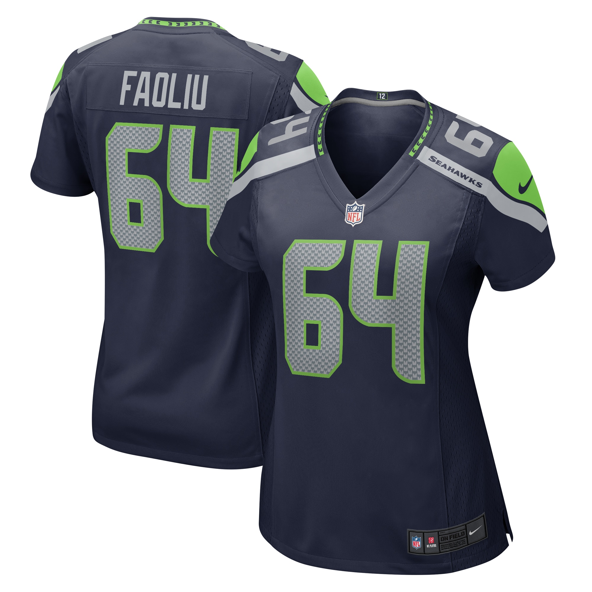Austin Faoliu Seattle Seahawks Nike Women's Game Jersey - College Navy