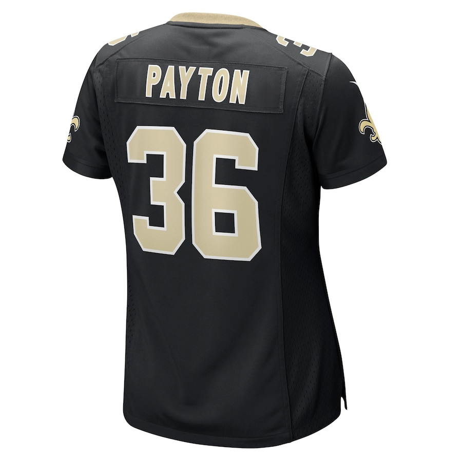 Rico Payton 36 New Orleans Saints Game Black NFL Jersey Women's