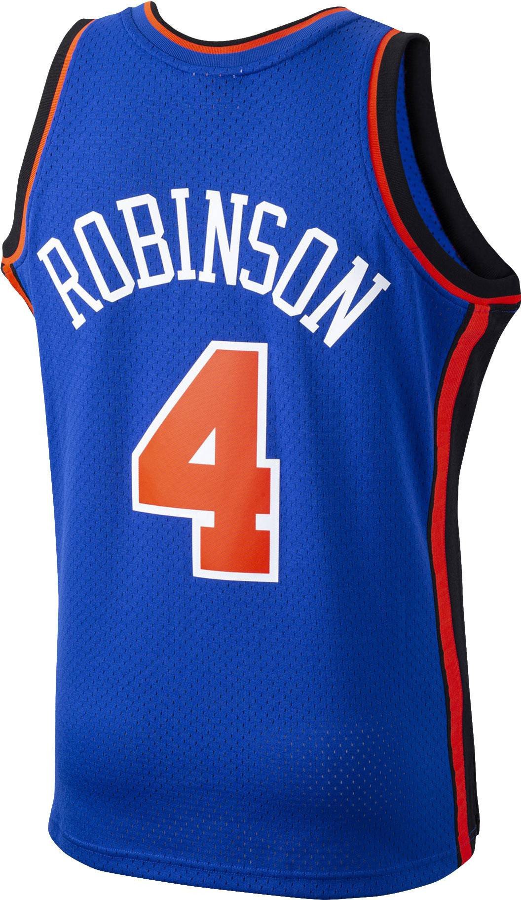 Mitchell Ness New York Knicks Nate Robinson 4 Swingman Blue NBA Jersey Men's