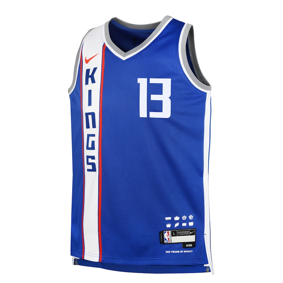 Keegan Murray 13 Sacramento Kings 2023/24 City Edition Swingma Blue NBA Jersey Youth