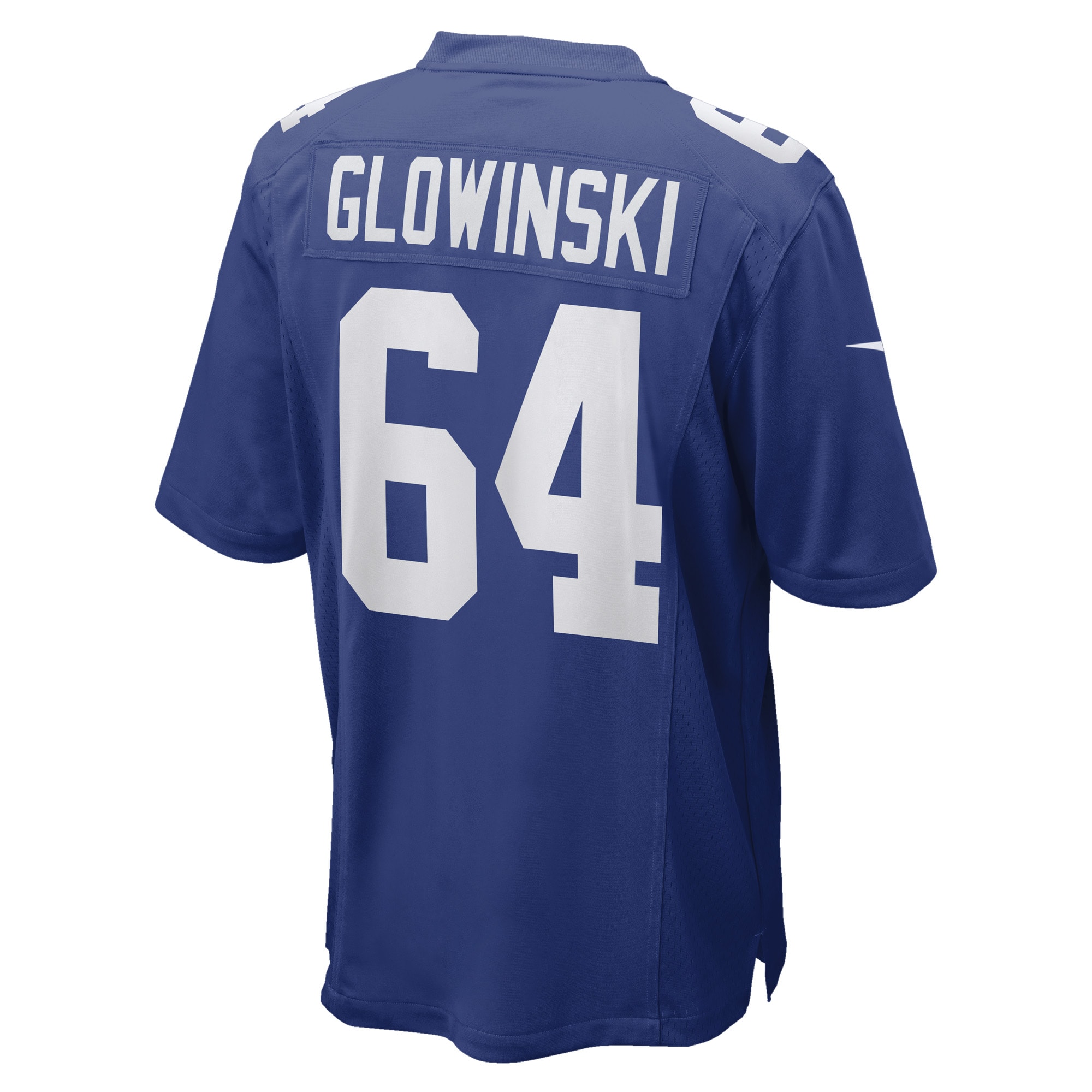 New York Giants Mark Glowinski Royal Game Player NFL Jersey Men's