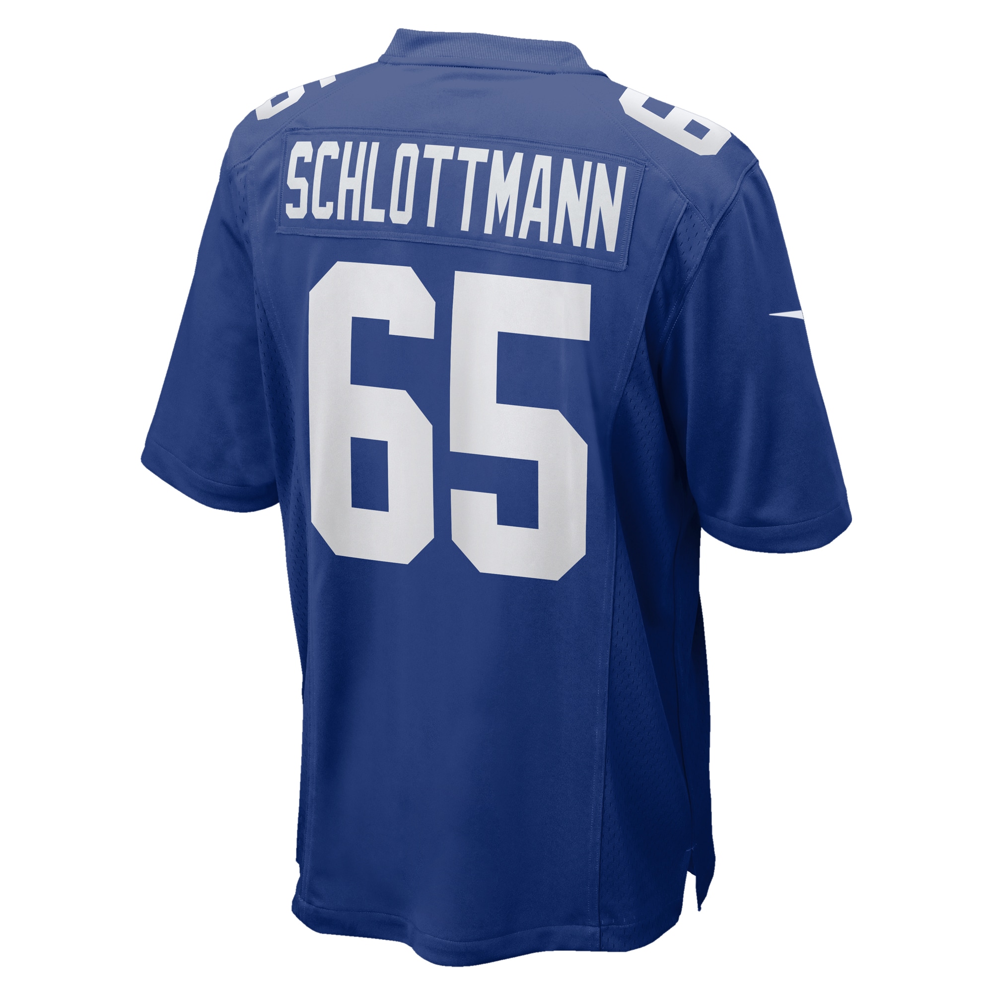 New York Giants Austin Schlottmann Royal Team Game NFL Jersey Men's