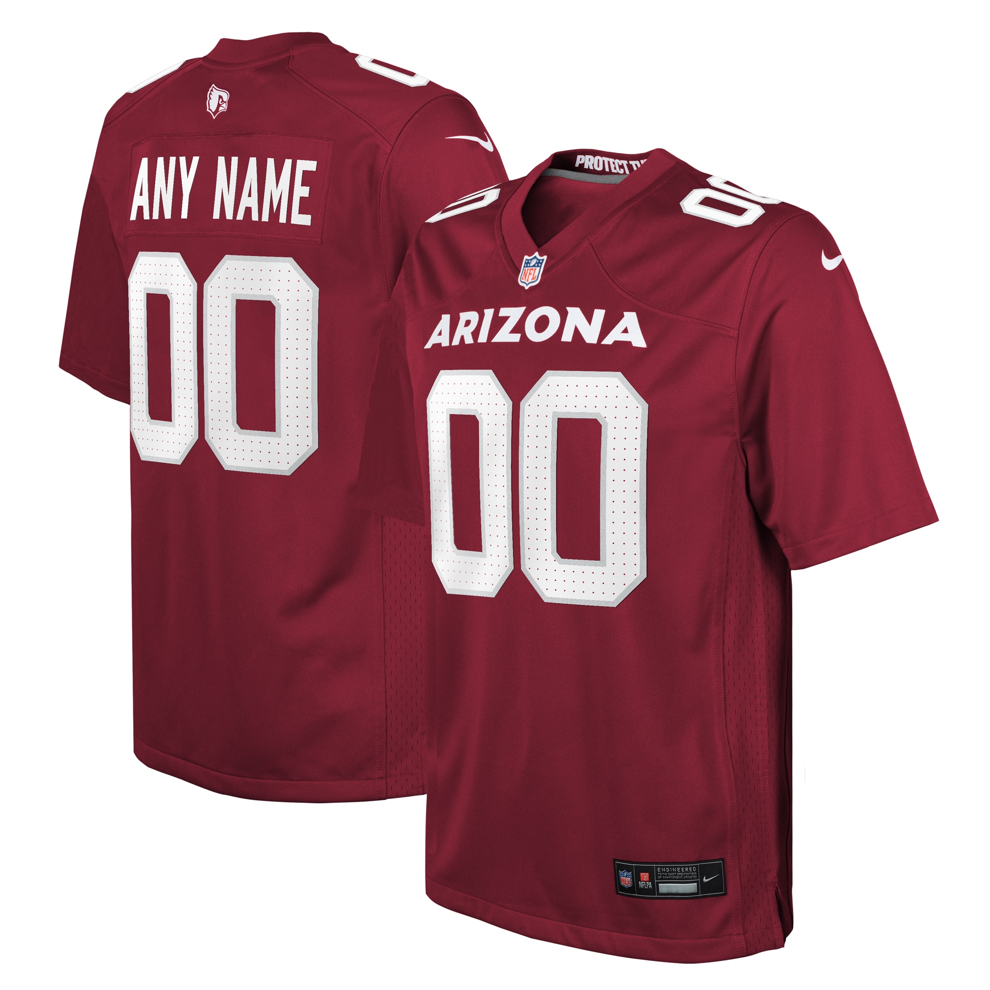 Arizona Cardinals Cardinal Custom Game NFL Jersey Youth