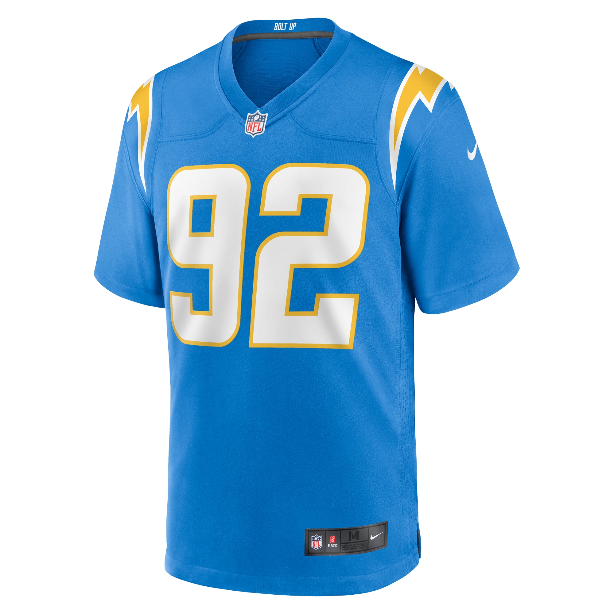 Los Angeles Chargers Justin Eboigbe Powder Blue Team Game NFL Jersey Men's