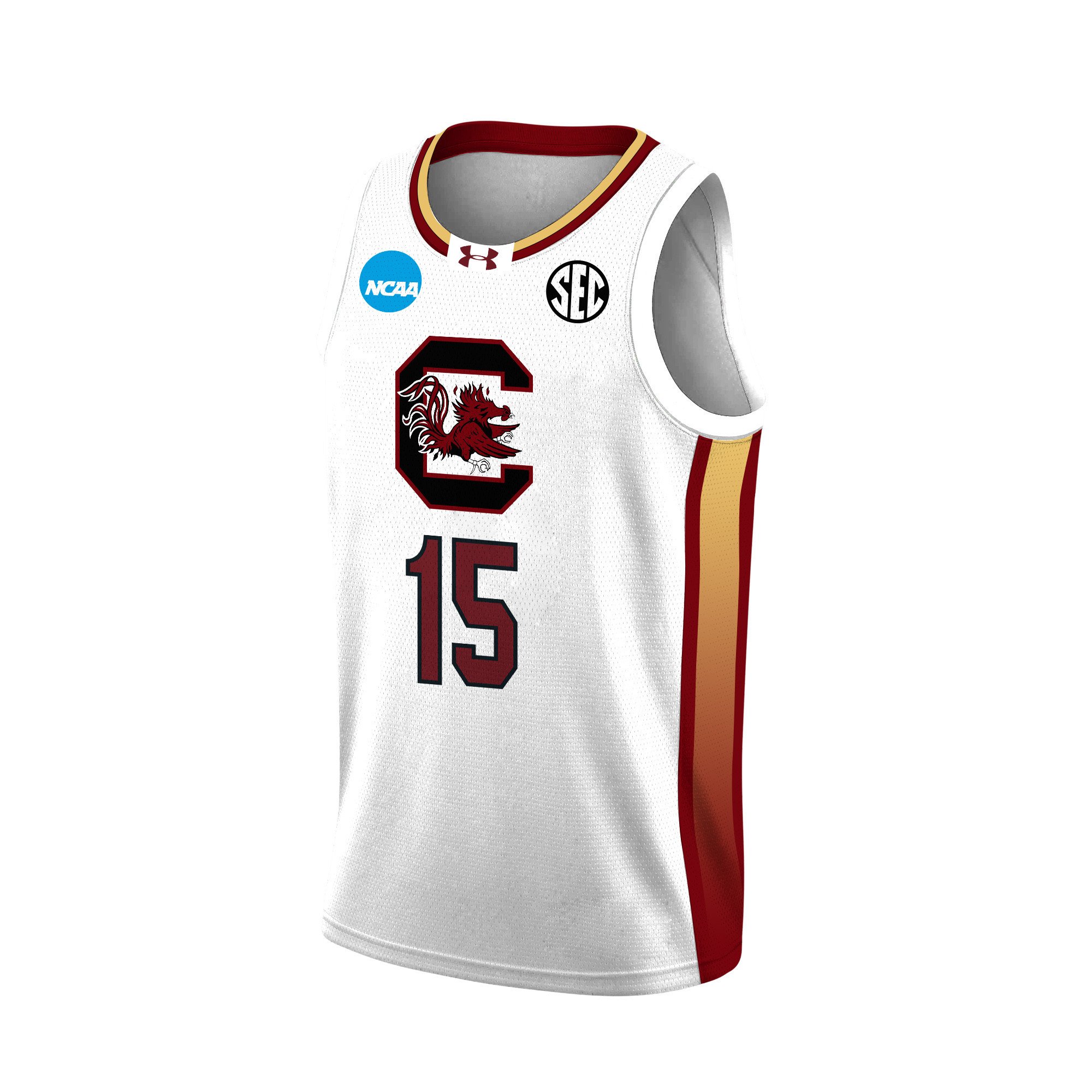 Adhel Tac 15 South Carolina 2024 White Unisex NCAA Jersey Unisex