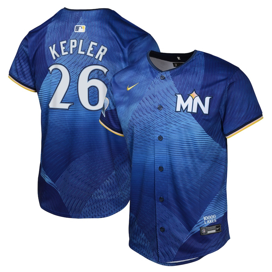 Max Kepler 26 Minnesota Twins 2024 City Connect Limited Royal MLB Jersey Youth