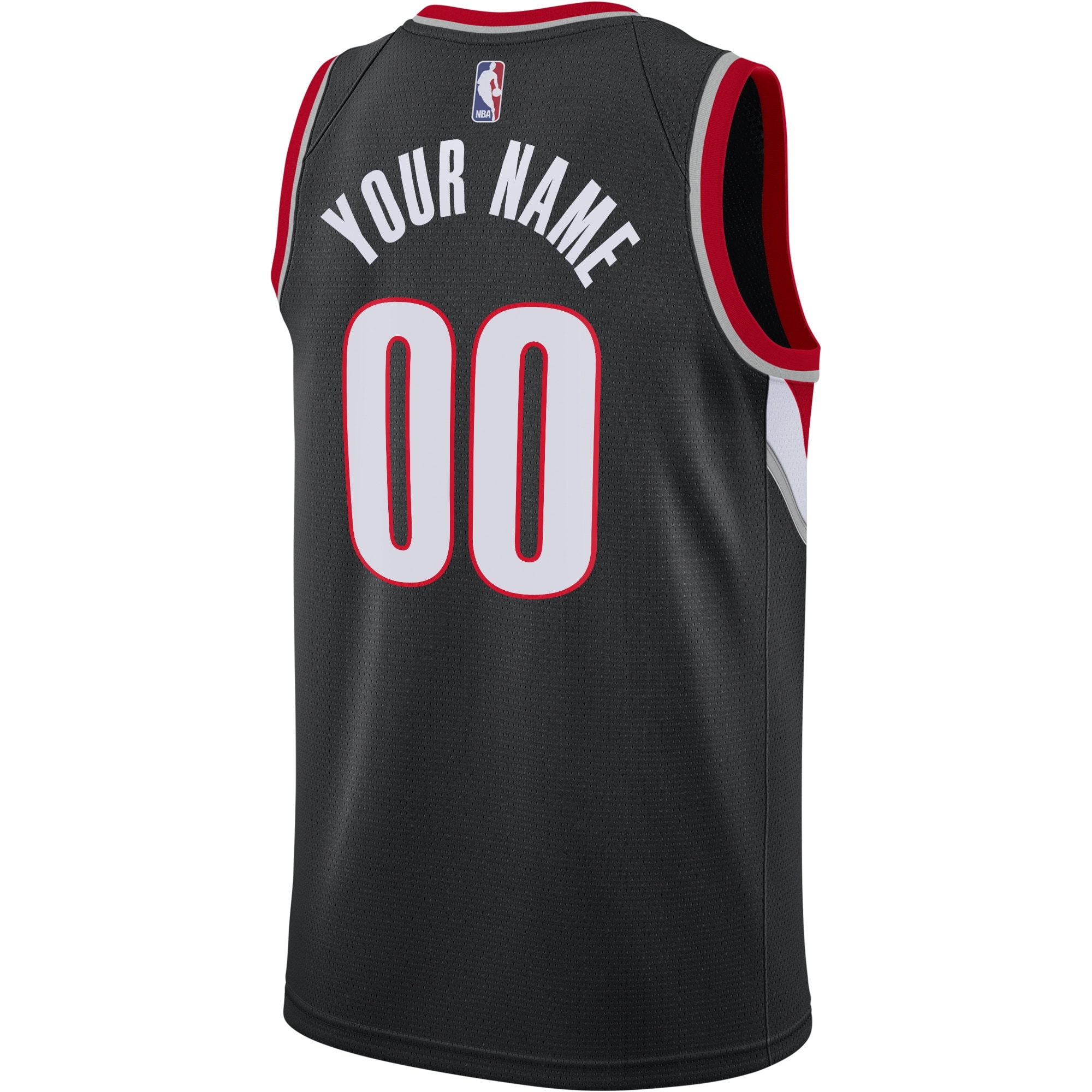 Portland Trail Blazers Icon Edition Swingman Black Custom NBA Jersey Men's