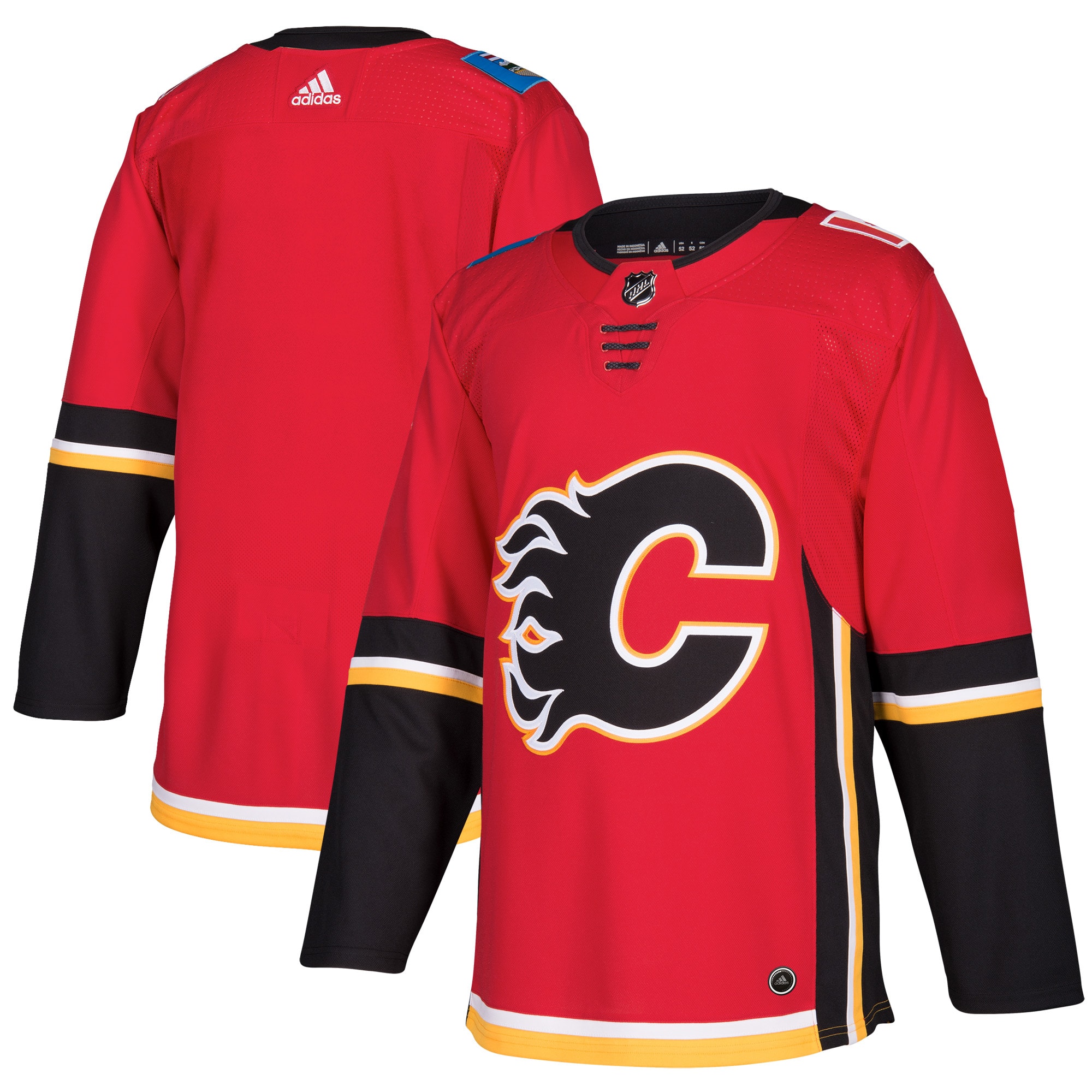 Calgary Flames Red Home Blank NHL Jersey Men's