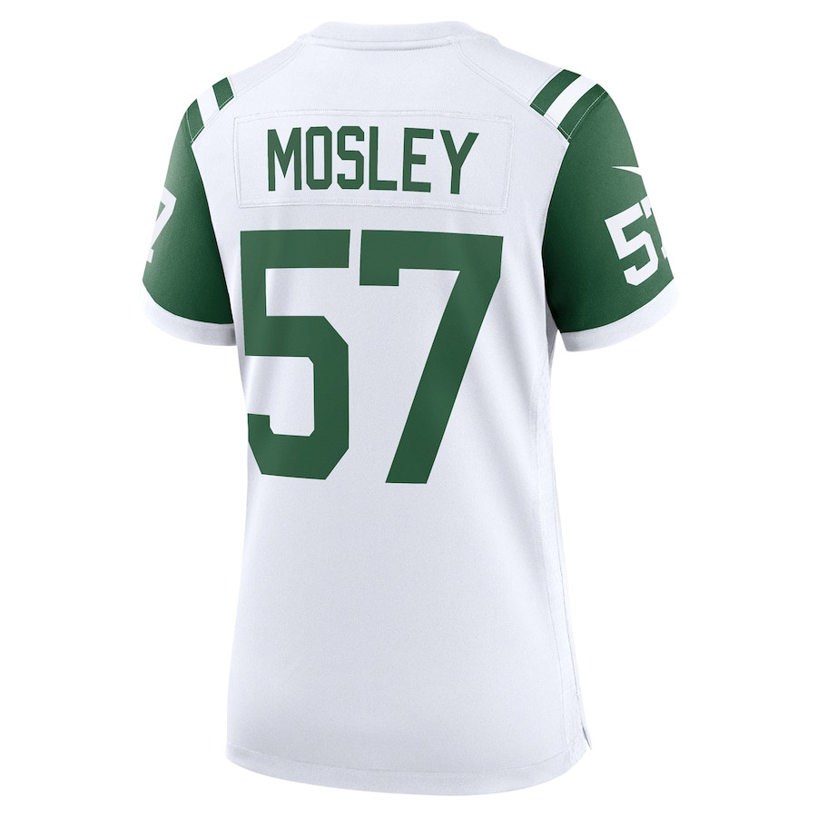 C.J. Mosley 57 New York Jets Classic Alternate Game White NFL Jersey Women's