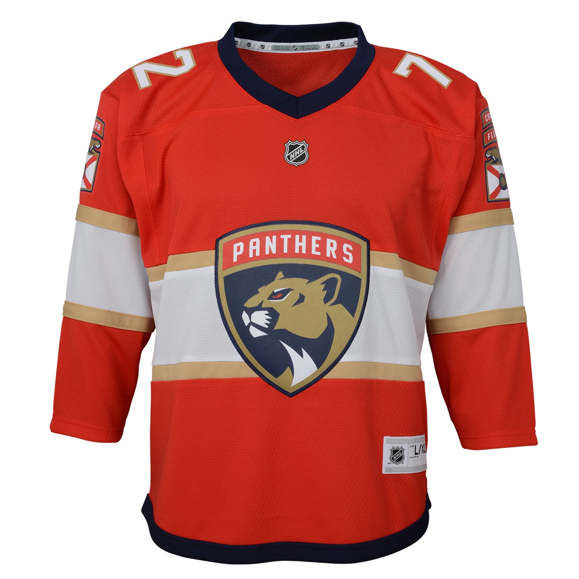Florida Panthers Sergei Bobrovsky Red Alternate Player NHL Jersey Youth