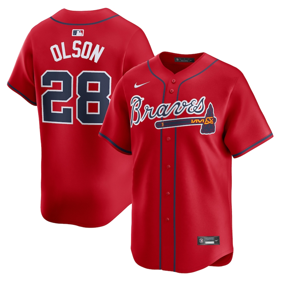 Matt Olson Atlanta Braves Alternate Limited Player Jersey Red