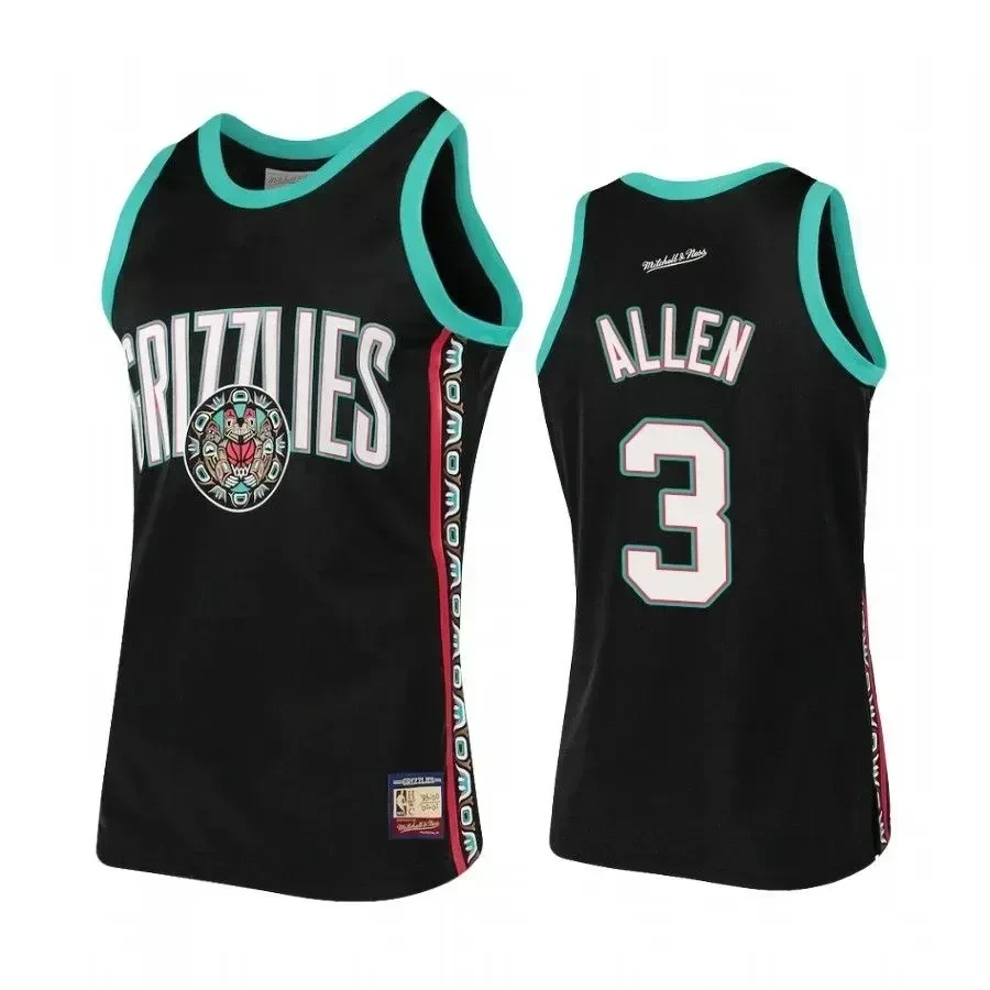 Grayson Allen 3 Memphis Grizzlies Black Hardwood Classics NBA Jersey Men's