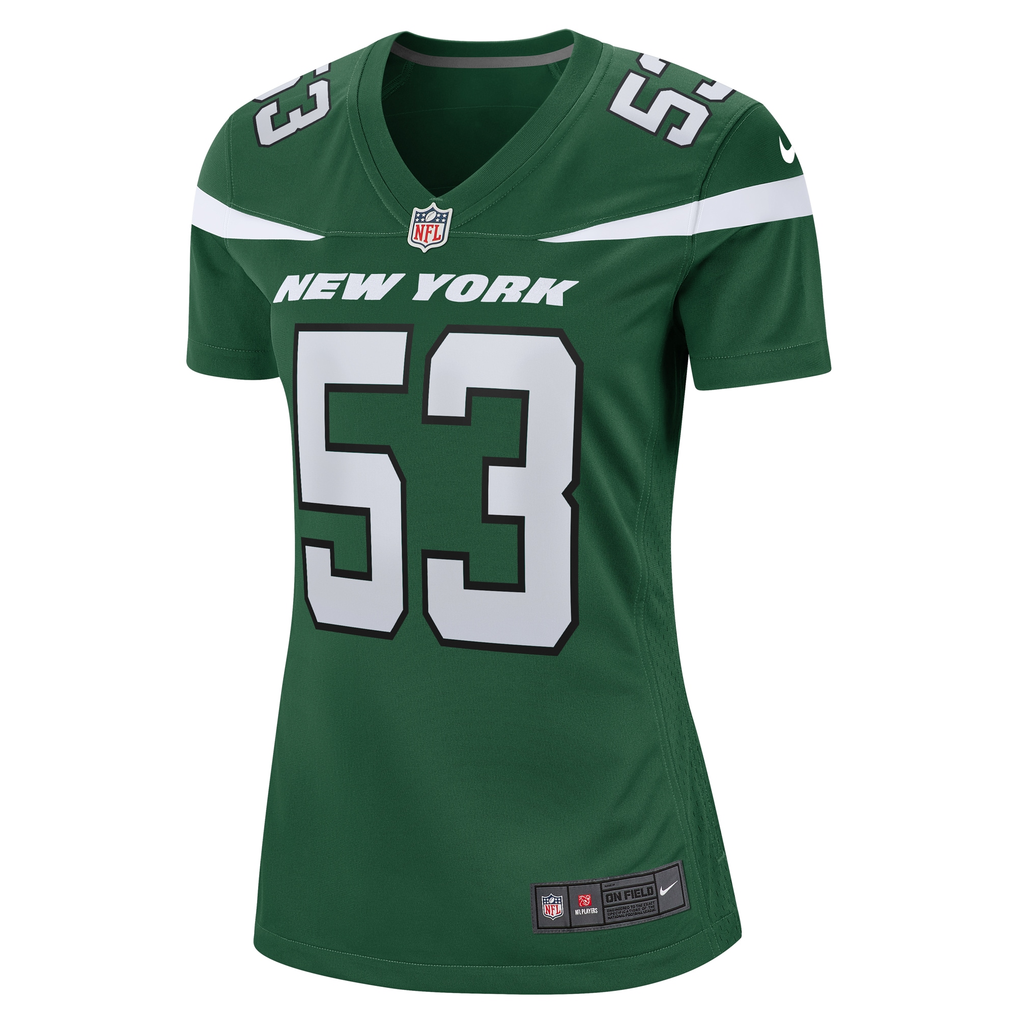 New York Jets Zaire Barnes Gotham Green Game NFL Jersey Women's
