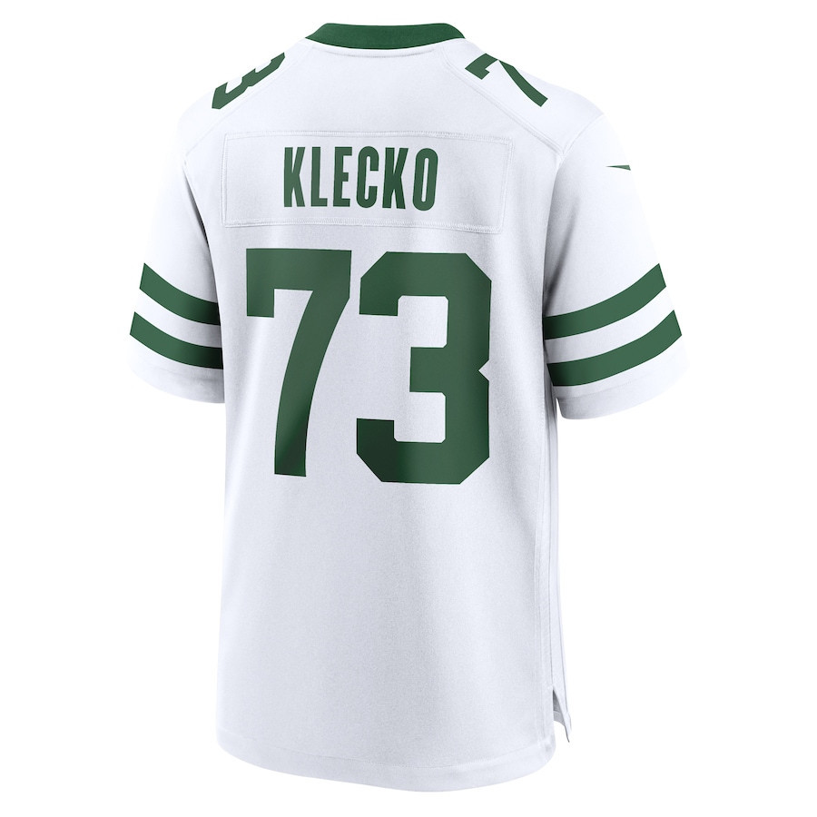 Klecko White 73 New York Jets Game Retired Player Legacy White NFL Jersey Men's