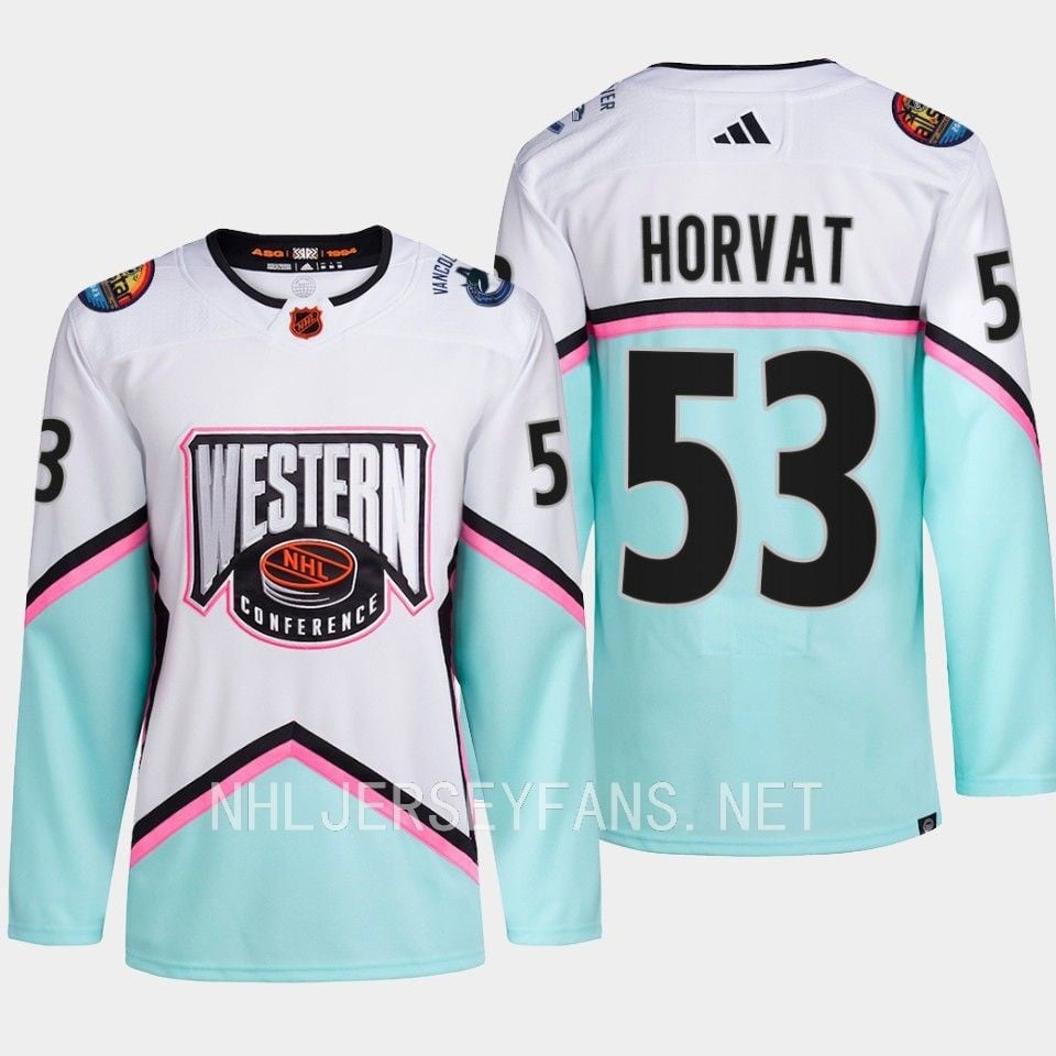 Bo Horvat 53 Vancouver Canucks 2023 All Star Game White Equipment NHL Jersey Men's