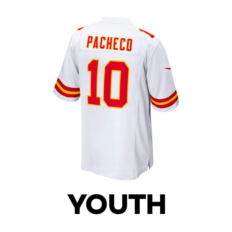 Isiah Pacheco 10 Kansas City Chiefs Pachinko Machine Game White NFL Jersey Youth