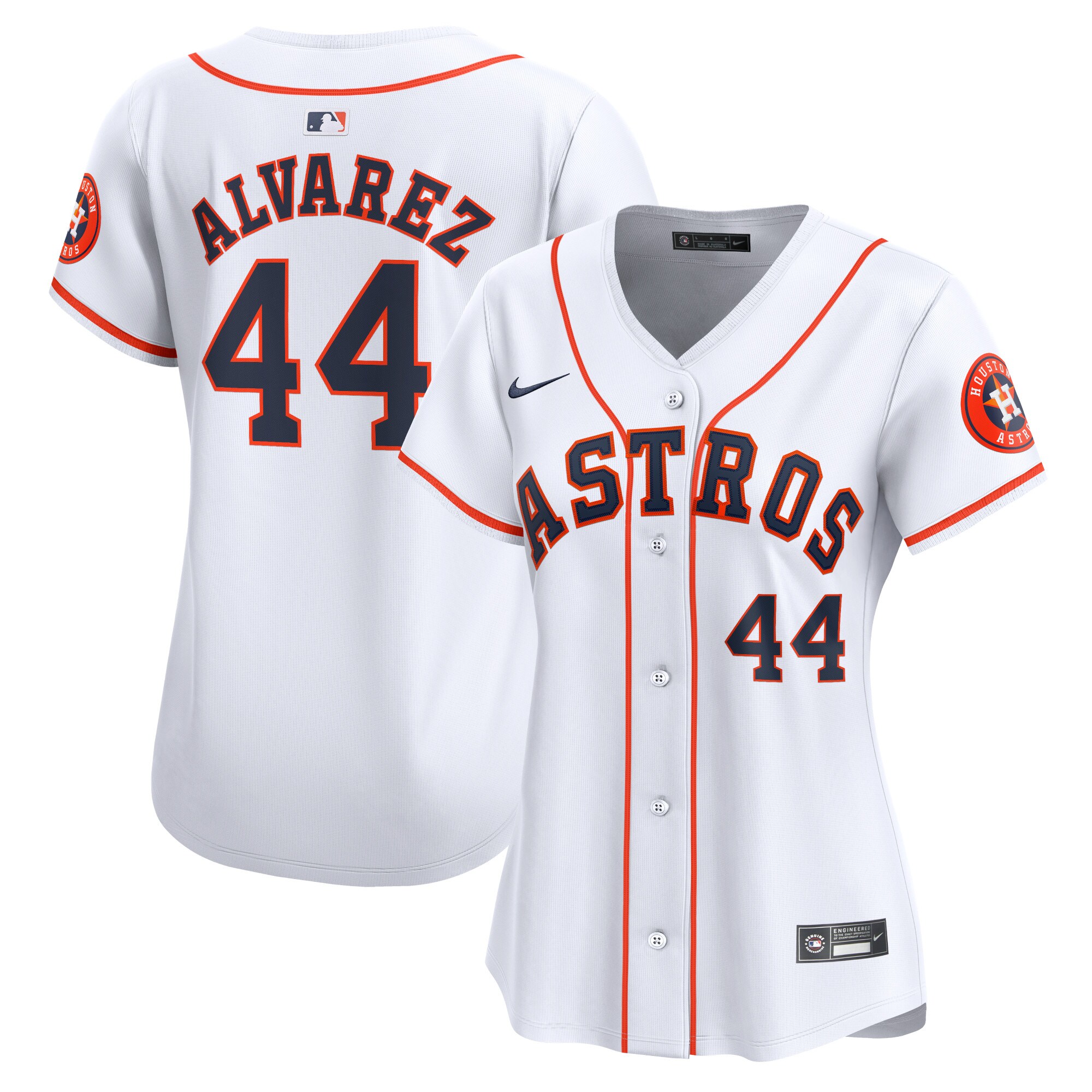 Houston Astros Yordan Alvarez White Home Limited Player MLB Jersey Women's