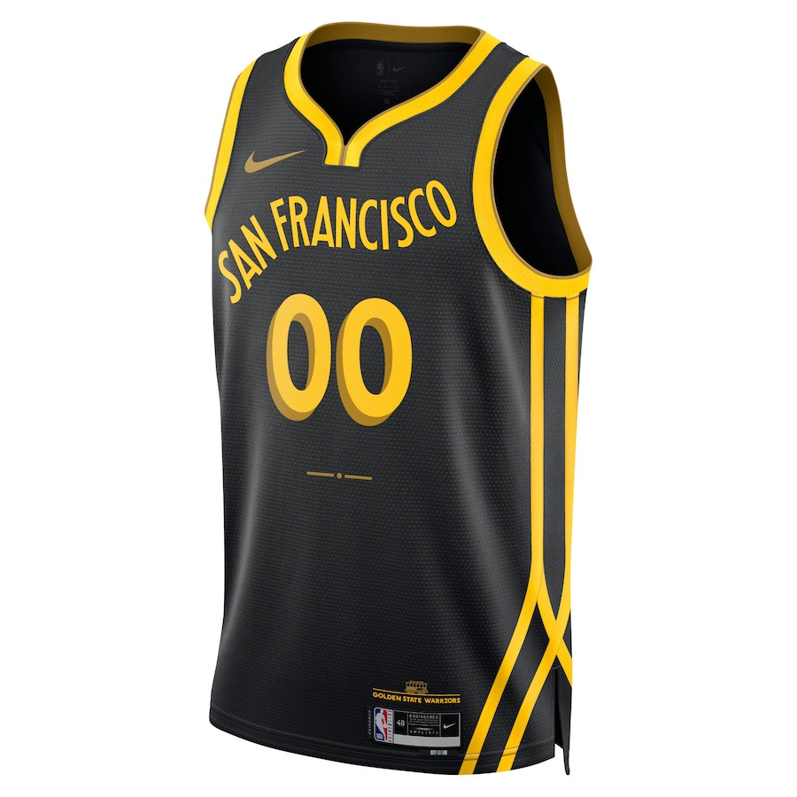 Golden State Warriors 2023/24 City Edition Swingman Custom Black NBA Jersey Men's