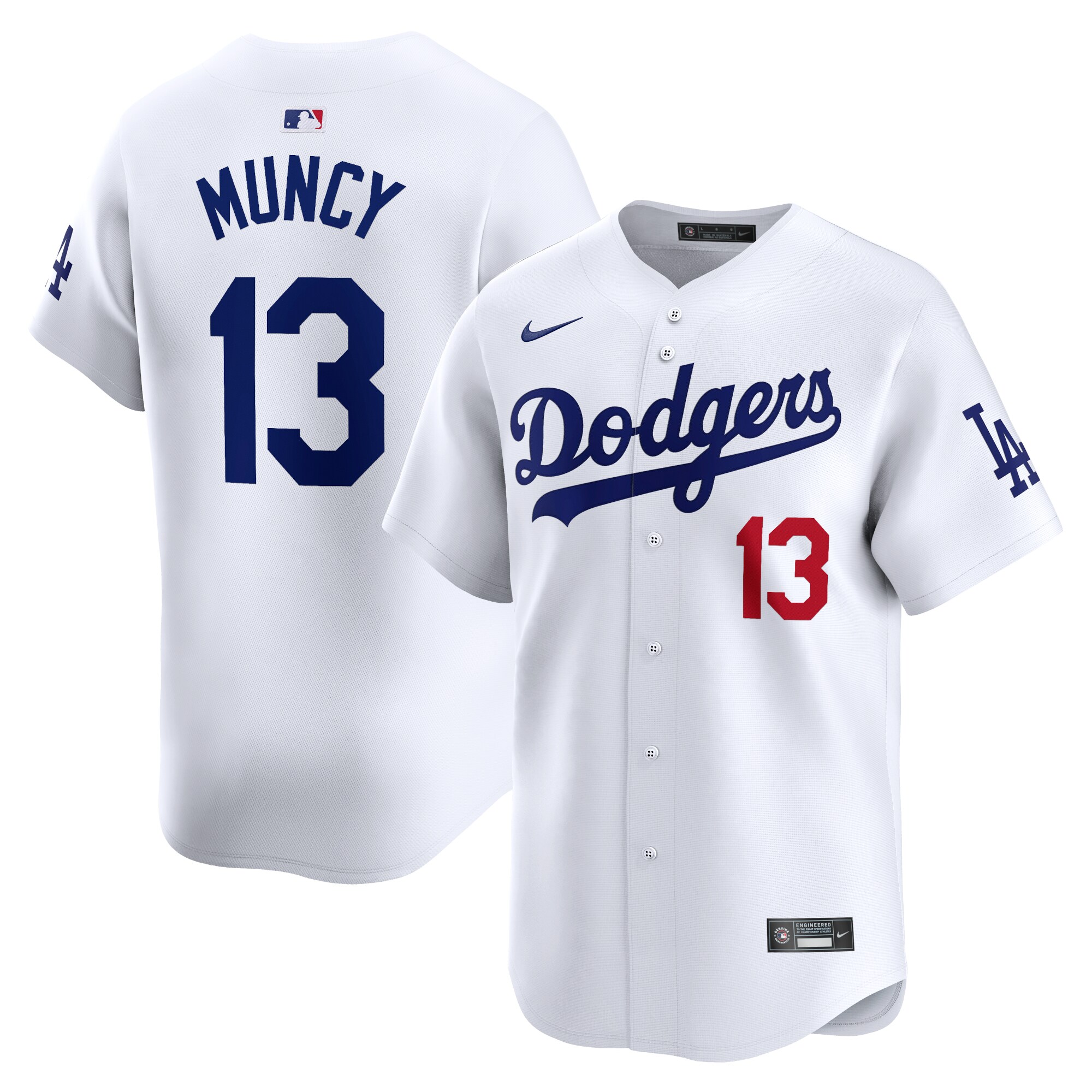 Los Angeles Dodgers Max Muncy White Home Limited Player MLB Jersey Men's