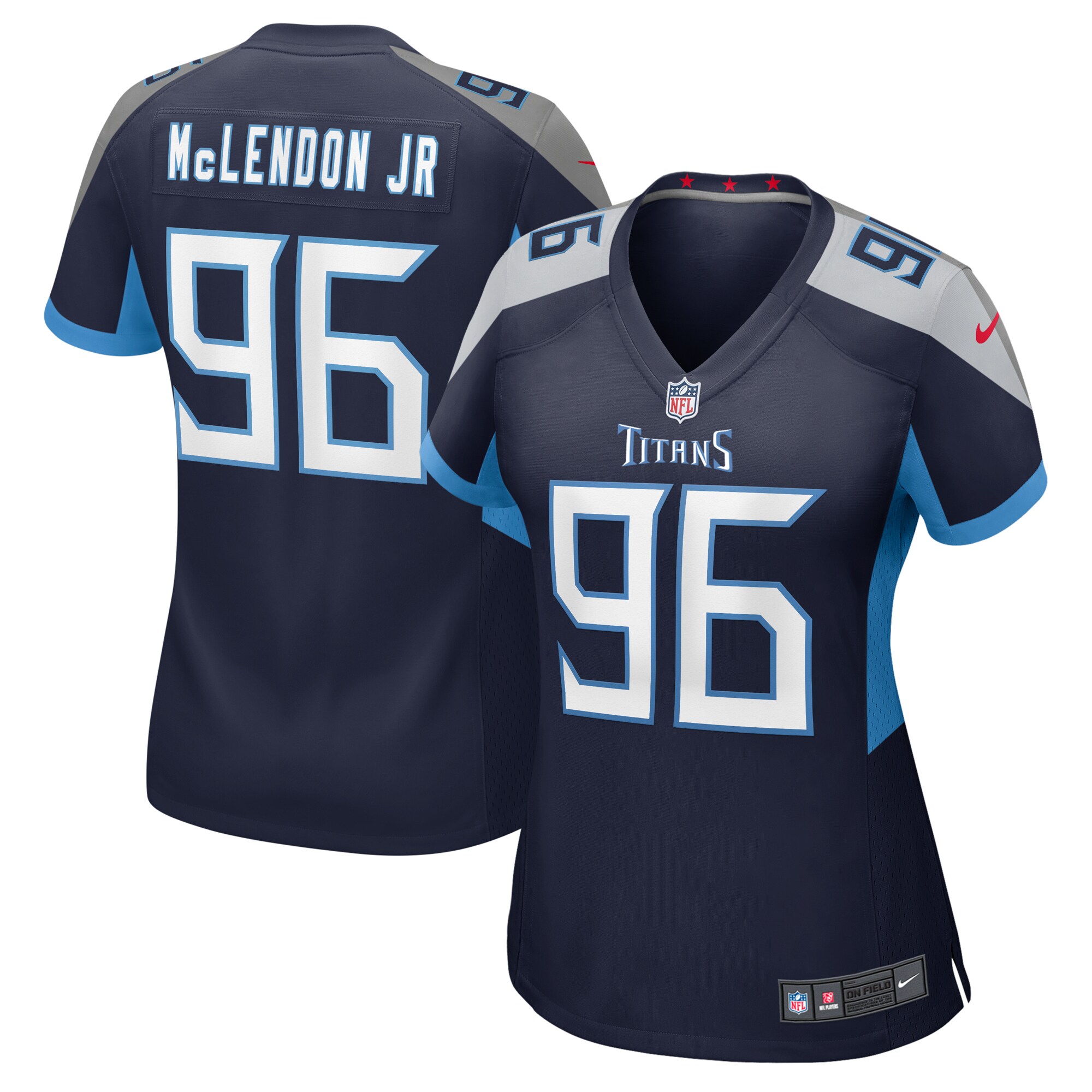 Tennessee Titans TK McLendon Jr. Navy Game NFL Jersey Women's