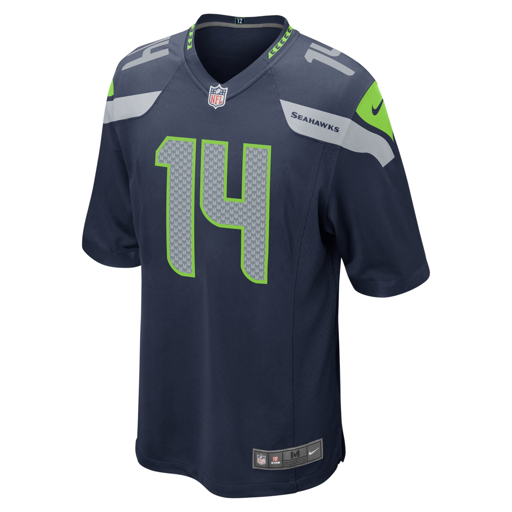 Seattle Seahawks DK Metcalf College Navy Game Team NFL Jersey Men's