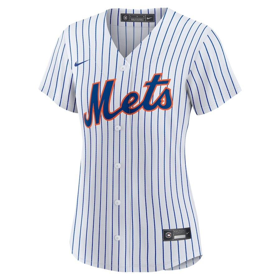 Justin Verlander 35 New York Mets Home Player White/Royal MLB Jersey Women's