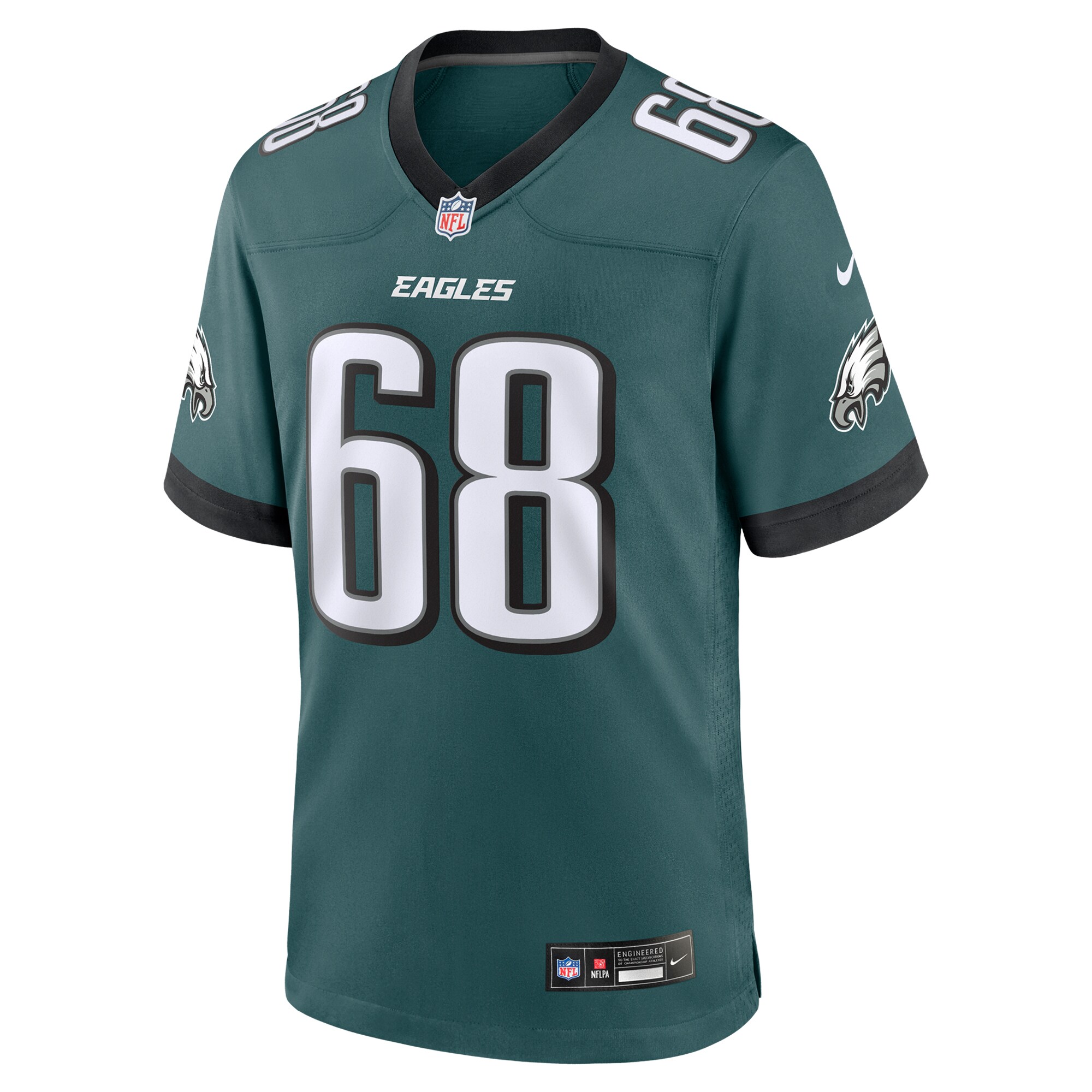 Philadelphia Eagles Mailata Midnight Green Team Game NFL Jersey Men's