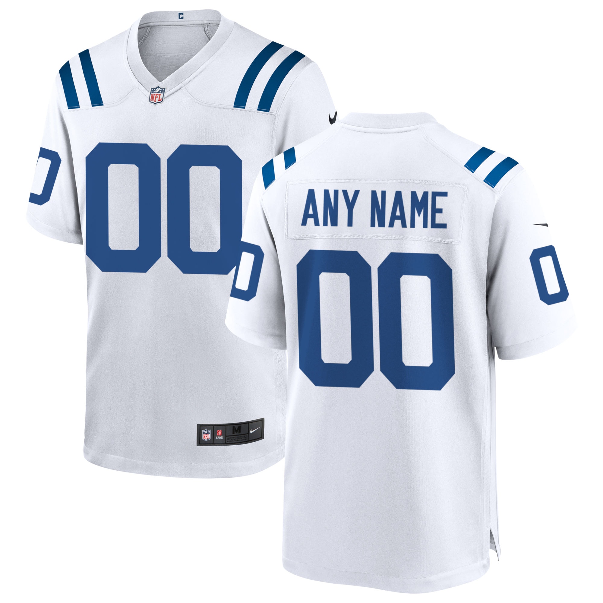 Indianapolis Colts White Custom Game NFL Jersey Men's
