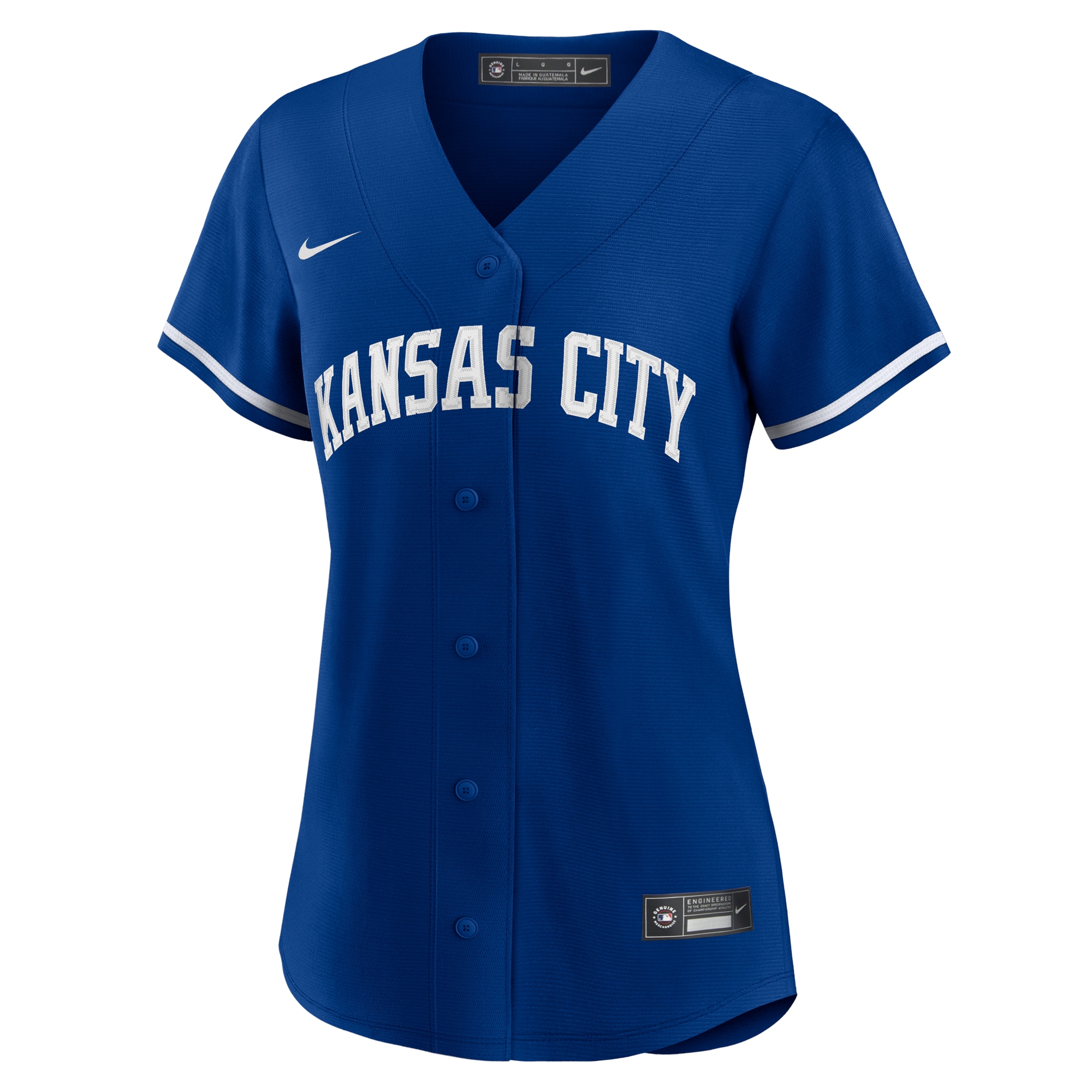 Kansas City Royals Royal Alternate Team Logo MLB Jersey Women's