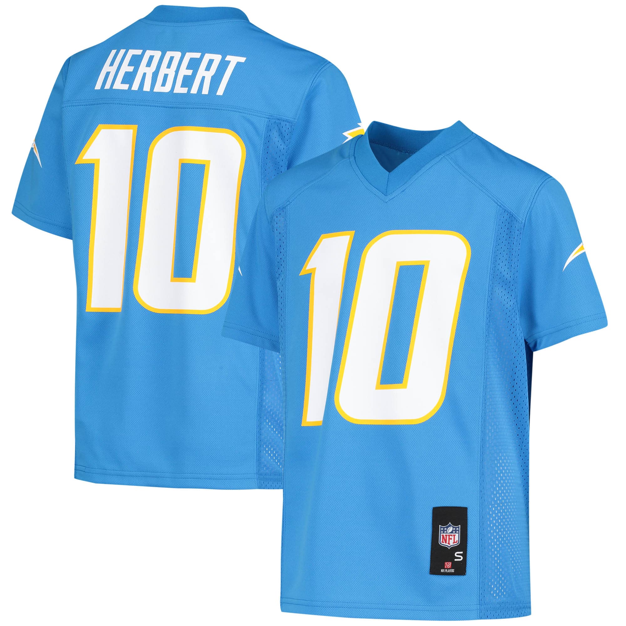 Los Angeles Chargers Justin Herbert Powder Blue Player NFL Jersey Youth