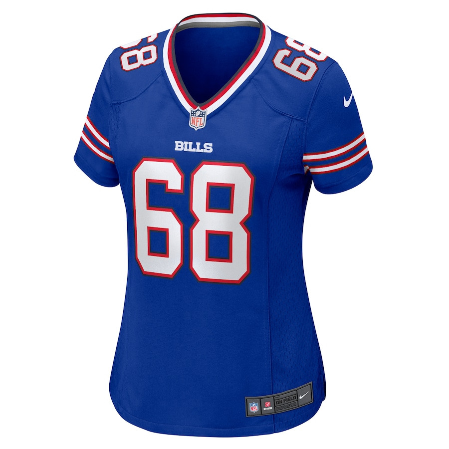 Tylan Grable 68 Buffalo Bills Game Royal NFL Jersey Women's
